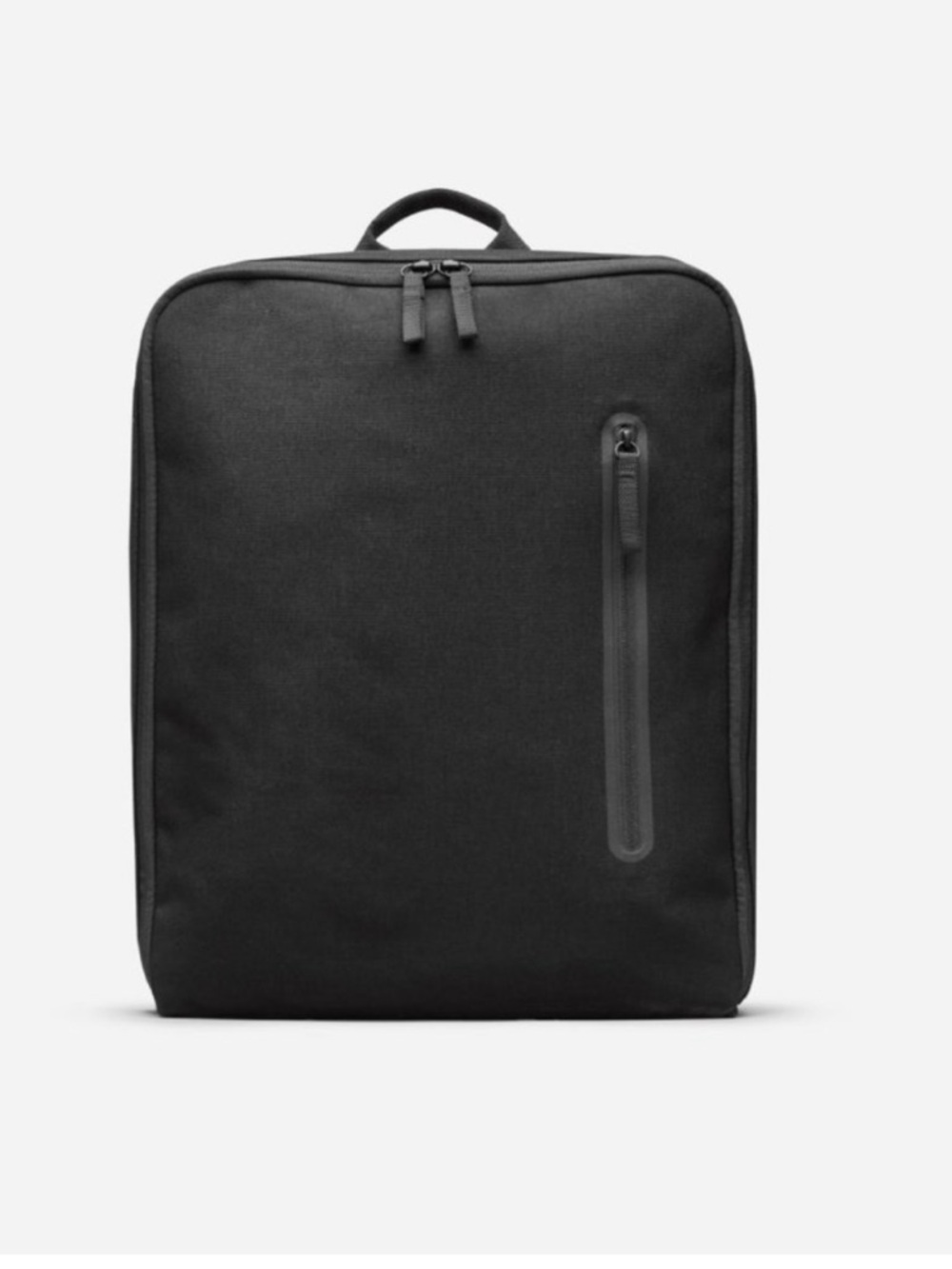 Everlane The Nylon Square Black Backpack Commuter Travel Waterproof